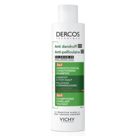 Vichy Dercos Shampooing 2en1 Anti-Pelliculaire DS et Démêlant 200ml