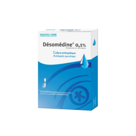 Désomedine Collyre 0,1 % 10 unidoses – Médicament antiseptique pour les yeux
