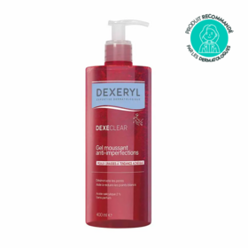 Dexeryl Dexeclear Gel Moussant Anti-Imperfections 400 ml – Peau grasse, boutons et pores