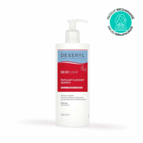 Dexeryl Dexeclear Nettoyant Hydratant Apaisant 400 ml – Peau acnéique desséchée et irritée