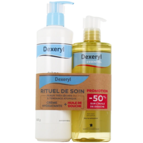 DEXERYL - Crème Sécheresses Cutanées 500 g + Huile de Douche 500 ml