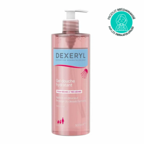 Dexeryl Gel douche 500 ml – nettoyant hydratant et protecteur peaux sèches