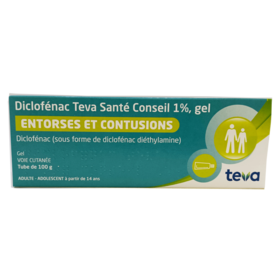 Diclofénac 1% - Gel Entorses et Contusions - 100 g