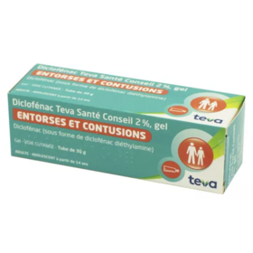 Diclofénac 2% - Gel Entorses et Contusions - 30 g