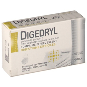 Digedryl - Lot de 2 x 15 comprimés effervescents