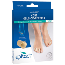 DIGITUBES - Cors et Œils-de-Perdrix Taille L 33 mm - 3 Unités