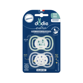 Dodie Sucettes anatomiques F1 extra 0-6 mois 2 pièces – sucette anatomique bébé