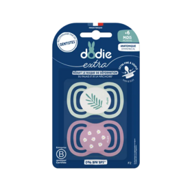 Dodie Sucettes anatomiques F2 extra +6 mois 2 pièces – sucette anatomique bébé
