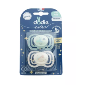 Dodie Extra Fine sucette anatomique jour-nuit +18 mois – tétine bébé confort