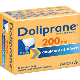 Doliprane 200 mg - 12 sachets