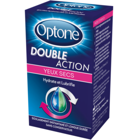 DOUBLE ACTION - Hydratant & Lubrifiant - Yeux Secs - 10 ml 