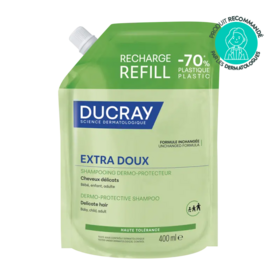 Ducray Shampooing dermo-protecteur extra-doux  éco-recharge 400 ml — hygiène cheveux famille