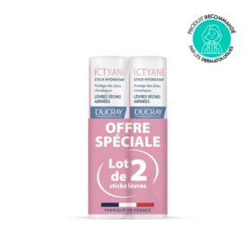 Ducray Ictyane stick lèvres hydratant 2x3 g lèvres sèches et abîmées