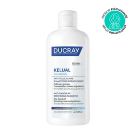 Ducray kelual squanorm shampooing rafraîchissant anti-pelliculaire 400 ml pellicules grasses & fraîcheur