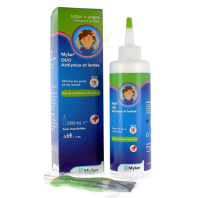 Duo Anti-Poux et Lentes - Lotion Traitante 200 ml + Peigne