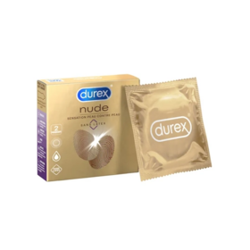 Durex Nude Sans Latex Sensation Peau contre Peau 2 préservatifs