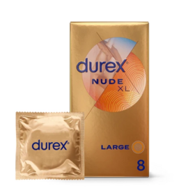 Durex Nude XL Sensation Peau contre Peau 8 préservatifs