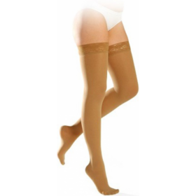 DYNAVEN - Pure - Bas Autofixant Semi-Opaque Long Beige C2 - Taille Large