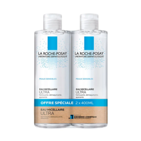 La Roche-Posay Eau Micellaire ULTRA Peaux Sensibles Lot de 2 x 400ml