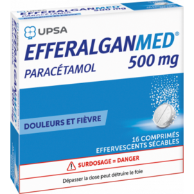 Efferalganmed 500 mg 16 Comprimés Effervescents sécables