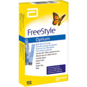 Electrode Optium Glycémie - 100 dosages