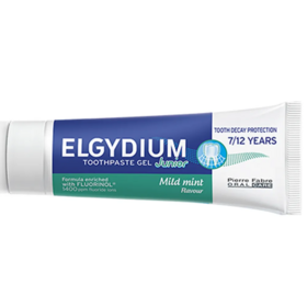 Elgydium Junior Dentifrice Protection Caries Menthe Douce 7 à 12 ans 50 ml – Renforce les premières dents définitives