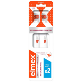Brosses à dents précision interdentaire – 2 brosses à dents Elmex Précision Interdentaire