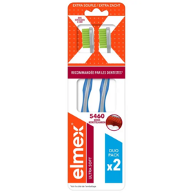 Elmex Anti-Caries Professional Brosses à dents ultrasoft x2 – protection émail & nettoyage en douceur