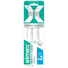 Elmex Professional Precision Sensitive Brosse à dents extra souple x2 – nettoyage précis & protection des gencives sensibles