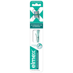 Elmex Sensitive Professional Brosse à dents extra souple x1 – soin douceur gencives sensibles et protection émail