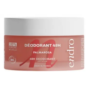 Endro déodorant 48h palmarosa bio 50 g — déodorant naturel efficace
