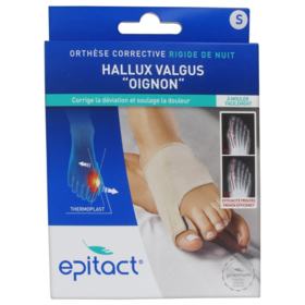 EPITACT Orthese Hallux Valgus oignon - Orthèse Corrective de Nuit - Taille S