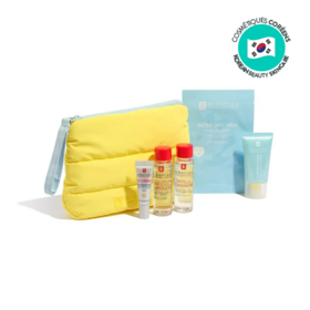 Erborian Localkit26 hydra pouch doré — coffret routine éclat visage