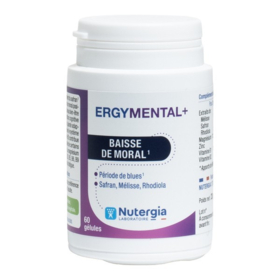 Nutergia Ergymental+ 60 gélules – safran, mélisse, rhodiola, magnésium
