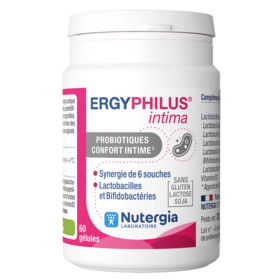 Ergyphilus Intima – Probiotique confort intime & flore vaginale – 6 souches 8 milliards/gélule