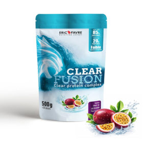Eric Favre Clear Fusion Fruit de la passion 500 g – clear whey et collagène