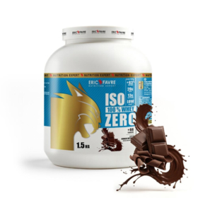 Eric Favre Iso Zero 100 % Whey Choco intense 1,5 kg – protéine isolat