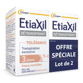 Etiaxil Détranspirant Tolérance Aisselles Transpiration excessive 2 x 15 ml