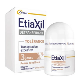 Etiaxil Détranspirant Tolérance Aisselles Transpiration excessive des aisselles 3 jours 15 ml