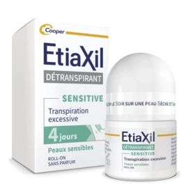 Etiaxil Détranspirant Peaux Sensibles aisselles Transpiration excessive des aisselles 4 jours 15 ml