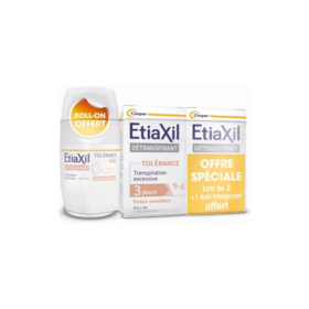 Etiaxil Tolérance pack détranspirant et anti-transpirant — routine transpiration excessive peaux sensibles