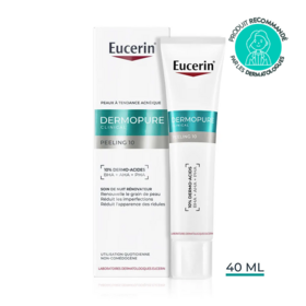 Eucerin DermoPure Clinical soin de nuit rénovateur 40 ml – Imperfections & grain de peau