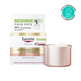 Eucerin Hyaluron-Filler + Elasticity recharge soin de jour rosé SPF30 50 ml – soin anti-âge anti-taches teint lumineux peaux matures