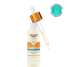 Eucerin Sérum Oil Control Ultra-léger SPF50+ 30 ml protection solaire peau grasse 30 ml