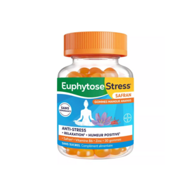 Bayer EuphytoseStress Safran 30 gommes Ananas-Mangue – Stress et relaxation