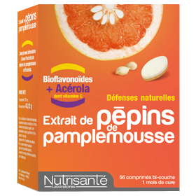 Extrait de Pépins de Pamplemousse et Acérola - 56 comprimés
