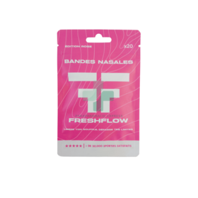 Freshflow  Bandes nasales coloris rose x20 — aide respiratoire anti-ronflement