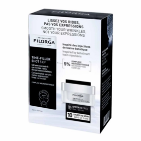 Filorga Time-Filler 5XP Coffret – Shot 15 ml + Crème anti-rides 15 ml offerte