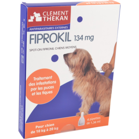 FIPROKIL - Antiparasitaires Externes Chiens 10-20 kg - 4 pipettes