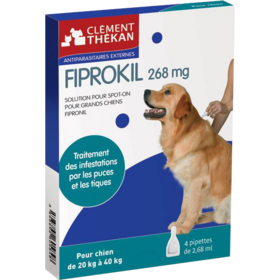 FIPROKIL - Antiparasitaires Externes Chiens 20-40 kg - 4 pipettes